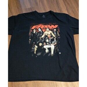 Raw Sting Brock Bray Seth Roman Dean WWE Authentic Rare T shirt Vintage XXL
